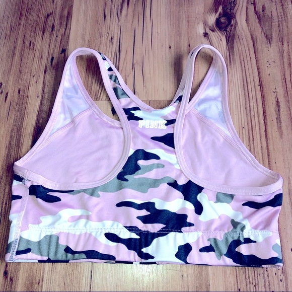 Victoria Secret PINK Camo Sports Bra Small - Picture 2 of 13